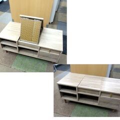 幅85㎝ ドレッサーテーブル 奥行40×高さ38㎝ ローテーブル 化粧台 鏡台 ドレッサーテーブル 収納 コンパクト 鏡付 ミラー 札幌 北20条店の画像