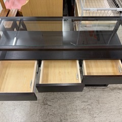 【愛品館 江戸川店 】ガラストップ コンソールテーブル  TIME＆STYLEの画像