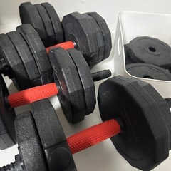 （決まりました）ダンベルセット（バーベルにも可変）の画像
