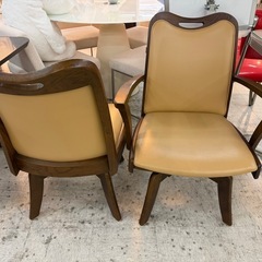 【愛品館 江戸川店 】回転式チェア ダイニング3点セット  の画像