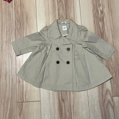 baby GAP ベージュ ダブルブレストコート 18-24ヶ月の画像