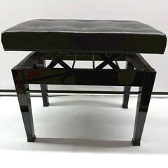 【残り2脚】ピアノ椅子 昇降式 スツール 日本製 ブラック イス チェア /Mの画像