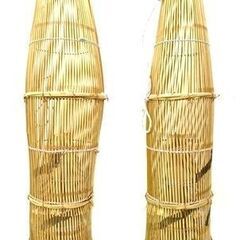 捕獲　囮　籠　うけ　筌　◇　新品　日本製　竹製　職人技　手作り　実用品or　和インテリア　長90cmの画像