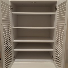  下駄箱 ホワイト シューズ 靴箱 オシャレ 洋風 の画像