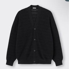 GU   透かし編みニットカーディガンの画像