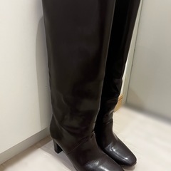 ロングブーツ ブラウン 太ヒール☆早い者勝ち☆の画像