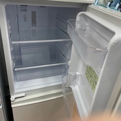 2ドア冷蔵庫　SHARP SJ-D14C-W 2016年製の画像
