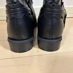 【新品未使用】axesfemme 刺繍ロングブーツ ローヒールの画像