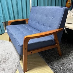 天然木フレーム ソファの画像