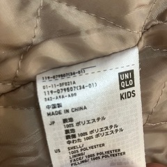 ユニクロ　120 ダッフルコートの画像