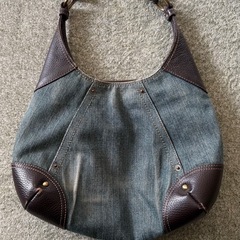 23区 デニム生地ハンドバッグ 美品の画像