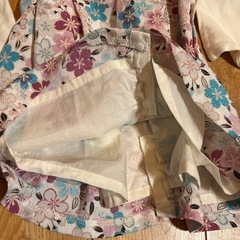 SWEETMOMMY 花柄着物ドレス 髪ゴム付き50-70cmの画像