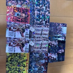 RIZINポテトスティックとRIZINウエハースのカードまとめ売りの画像