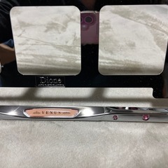 ドレスアップ ナンバーフレーム クリスタルローズピンクの画像