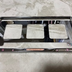 ドレスアップ ナンバーフレーム クリスタルローズピンクの画像