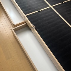 ニトリ　コンセント、収納付きベッド　フレーム　の画像