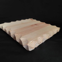 檜　ヒノキ　花台　飾り台　一辺約23.5cmの画像