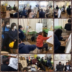 アトリエこうたき美術研究所では冬期講習を行います☃️美術予備校に近い内容で藝大生の講師たちが講習を行います。冬の期間に集中して勉強をしてみませんか？４月からアトリエがリニューアルし、より予備校に近い環境となりました。低授業料で美大入試対策ができます🎨🖌️ 志望校に合わせて静物デッサン、石膏デッサン、水彩・油彩、水粘土制作、平面構成、ポートフォリオ作成などの指導を行います。アトリエこうたき美術研究所のホームページよりお申し込みください‼️    の画像