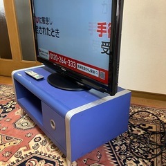 テレビ、テレビ台セットの画像