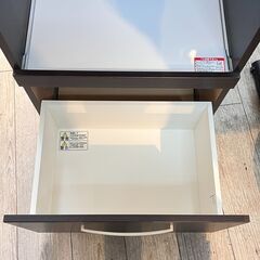 ニトリ コパン コンセント付き レンジボード 食器棚 レンジ台 ダークブラウン 横幅60cm奥行40cm高さ180cm 定価36990円★買取帝国 志木店の画像