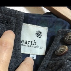 アースミュージックエコロジー　ダッフルコート　グレー　の画像
