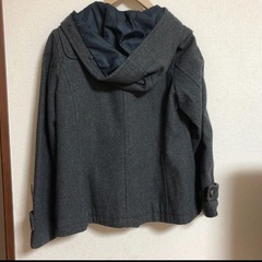 アースミュージックエコロジー　ダッフルコート　グレー　の画像
