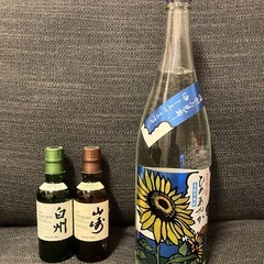 山崎•白州ミニボトル＋芋焼酎1.8Lの画像