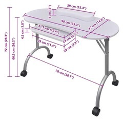 ネイルテーブル⚫︎折りたたみ式の画像
