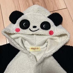 パンダのロンパース、カバーオール70の画像