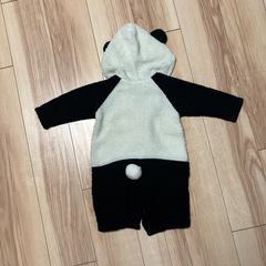 パンダのロンパース、カバーオール70の画像