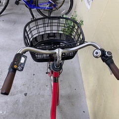 218　丁寧に整備済　新基準パナソニック電動アシスト自転車26インチ　パワー強い　中古自転車の画像