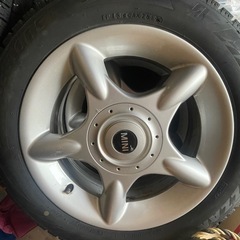 MINI ミニクーパー 16インチ純正ホイール付き スタッドレスタイヤ VRX2 4穴　R50 R53 R55 195/55R16の画像