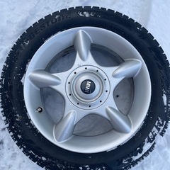 MINI ミニクーパー 16インチ純正ホイール付き スタッドレスタイヤ VRX2 4穴　R50 R53 R55 195/55R16の画像