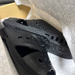 村上隆　FLOWER SKULL BENSAN 黒 サンダル LLサイズの画像