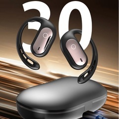 ワイヤレスイヤホン bluetooth6.0 イヤホン イヤーカフ 骨伝導イヤホン ノイズキャンセリング OWS 高音質 業界TOP 30H連続再生 HiFi 生活防水 最新耳挟み式 自動ペアリング 日本語説明書 残量表示 Siri対応 タッチ操作 装着感ゼロの画像