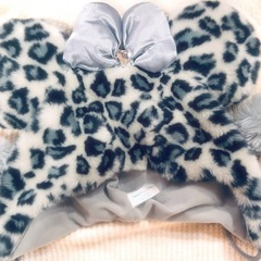 　ヒョウ柄 ディズニー　ファン　キャップの画像