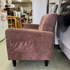 【リサイクルショップ ピカソ 小松原】🌈✨【ふわっと可愛い💕】2人掛けファブリックソファ✨コンパクト×快適✨★5561★の画像