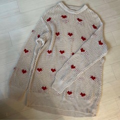FREAK'S STORE メッシュハート柄 プルオーバーの画像