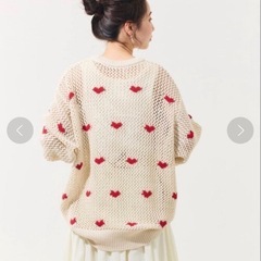 FREAK'S STORE メッシュハート柄 プルオーバーの画像