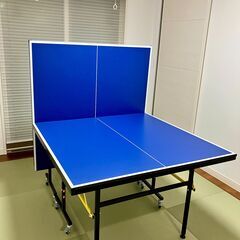 【☆美品☆】卓球台　セパレート式 移動キャスター付きの画像