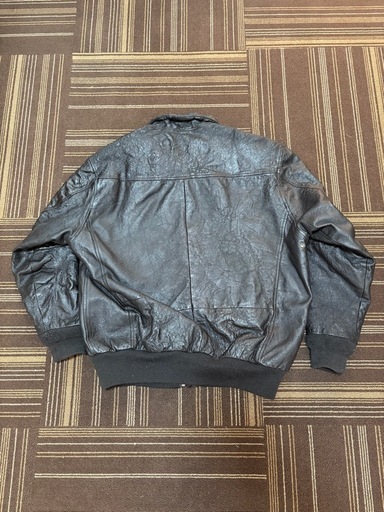 値下げ14000円→5000円　アメリカ輸入vintage 80s 牛革　Aー2