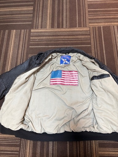 値下げ14000円→5000円　アメリカ輸入vintage 80s 牛革　Aー2