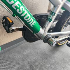 ブリヂストン 幼児用 子供用自転車 クロスファイヤーキッズ CK166 グリーン＆シルバー 16型 16インチの画像