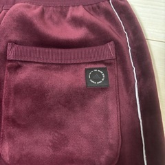 adidas バーガンディ ジャージ上下セットの画像