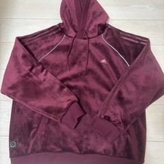 adidas バーガンディ ジャージ上下セットの画像