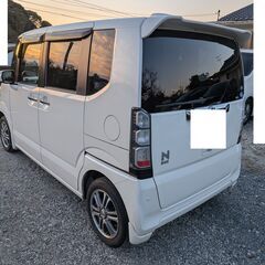 福岡発,N-BOXターボ,パール,ローン可,車検満渡しR9年12月,両側電動,クルーズコントロール,Bluetooth,大阪南港止2.9万円,東京有明港3.9万円の画像