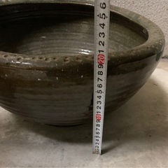 ❤️最終断捨離早い者勝ち❤️陶器製　メダカ鉢　金魚鉢　水槽　鉢植え色々使えます　未使用自宅保管品の画像