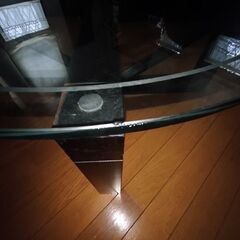 マルニ木工　丸ガラステーブル　の画像
