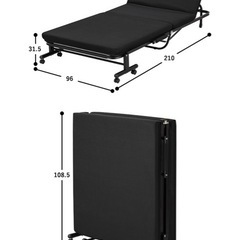 折りたたみベッドの画像