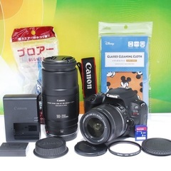 美品✨初心者おすすめ✨Wi-Fi転送✨Canon EOS kiss X9 望遠レンズ ダブルズームセットの画像